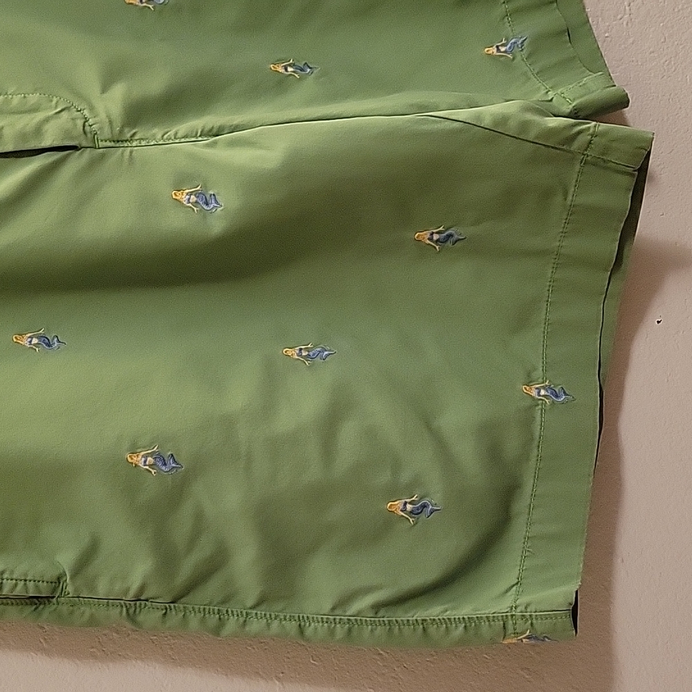 J. Crew Flat Front Shorts - Green - 33w - Picture 4 of 13